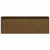 Wall Cabinet Honey Brown 100x30x35 cm Solid Wood Pine