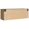 Wall Cabinet Honey Brown 100x30x35 cm Solid Wood Pine
