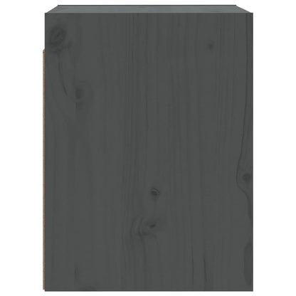 Wall Cabinets 2pcs Grey 30x30x40 cm Solid Wood Pine
