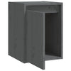 Wall Cabinets 2 pcs Grey 30x30x40 cm Solid Wood Pine