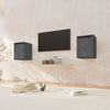 Wall Cabinets 2 pcs Grey 30x30x40 cm Solid Wood Pine