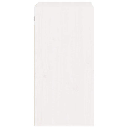 Wall Cabinet White 30x30x60 cm Solid Wood Pine