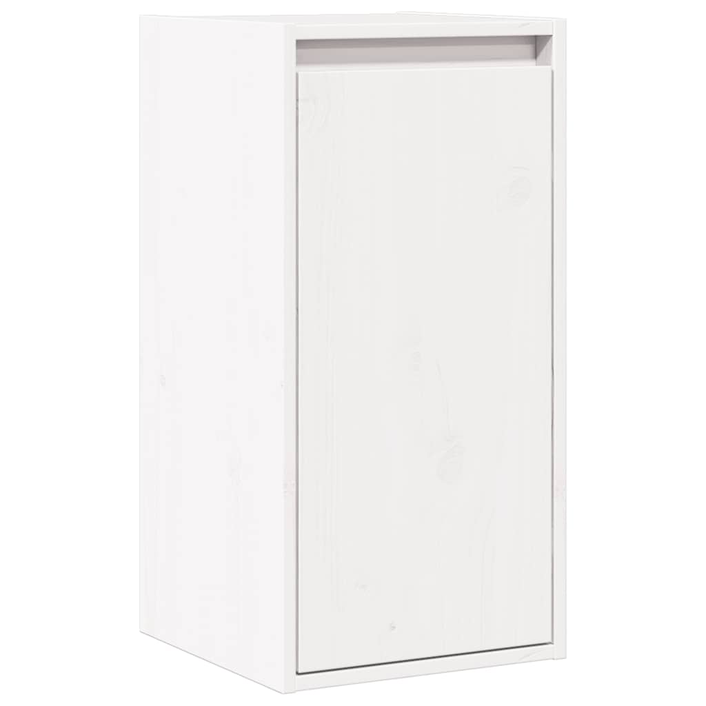 Wall Cabinets 2 pcs White 30x30x60 cm Solid Wood Pine