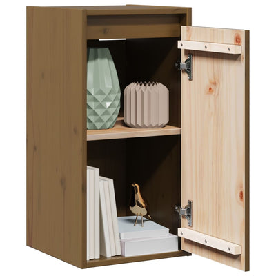Wall Cabinet Honey Brown 30x30x60 cm Solid Wood Pine