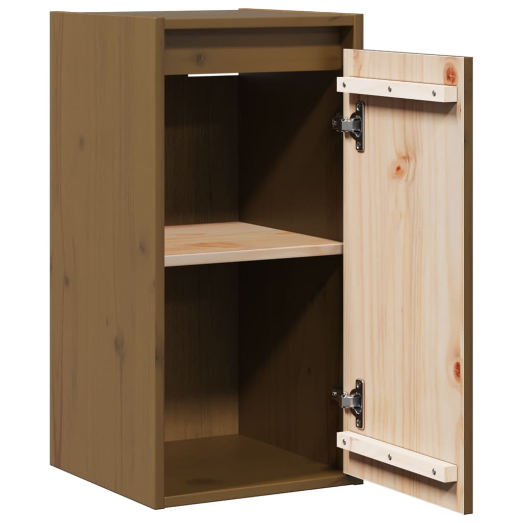 Wall Cabinet Honey Brown 30x30x60 cm Solid Wood Pine