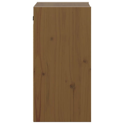 Wall Cabinet Honey Brown 30x30x60 cm Solid Wood Pine