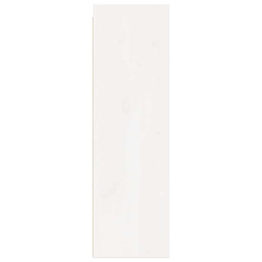 Wall Cabinet White 30x30x100 cm Solid Pinewood