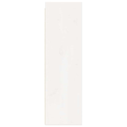 Wall Cabinet White 30x30x100 cm Solid Pinewood