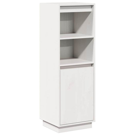Highboard | White | Solid pine wood | 37 cm x 34 cm x 110 cm | Highboard