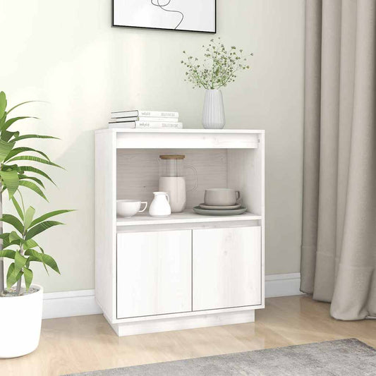 Sideboard | White | Solid pinewood | Medium | Sideboard | Rectangular