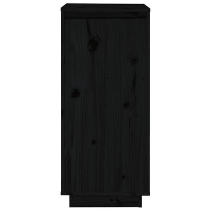 Shoe Cabinet | Black | Solid pinewood | Compact | Shoe Cabinet