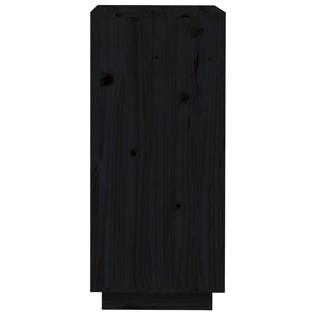 Shoe Cabinet | Black | Solid pinewood | Compact | Shoe Cabinet