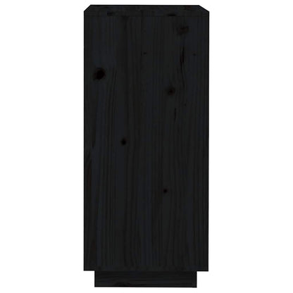 Shoe Cabinet | Black | Solid pinewood | Compact | Shoe Cabinet