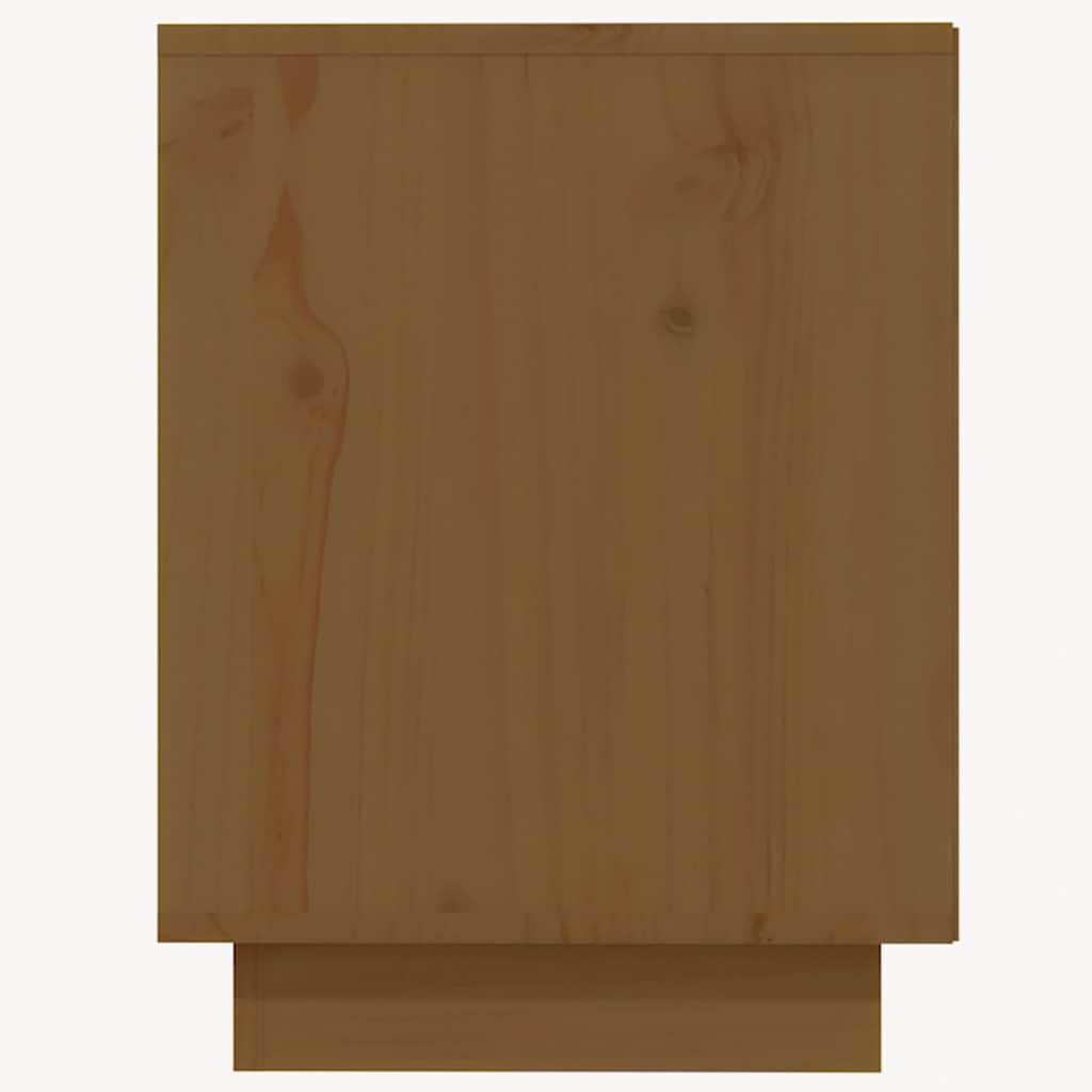 Shoe Cabinet Honey Brown 110x34x45 cm Solid Wood Pine