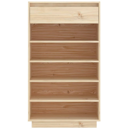 Shoe Cabinet 60x34x105 cm Solid Wood Pine