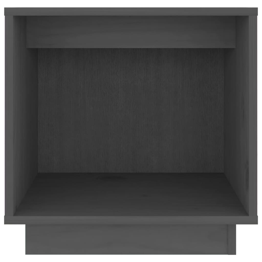 Bedside Cabinets 2 pcs Grey 40x30x40 cm Solid Wood Pine