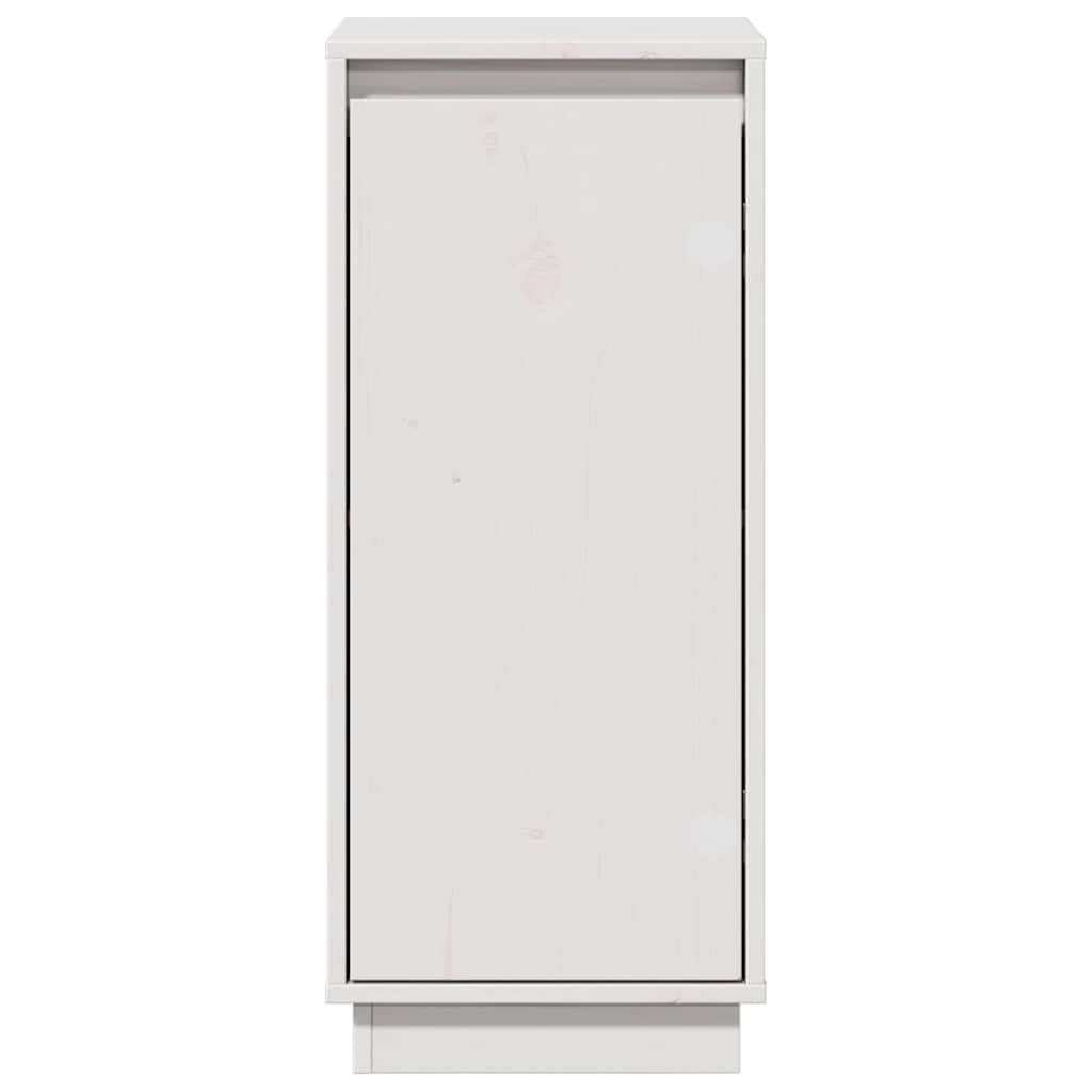 Sideboard White 31.5x34x75 cm Solid Wood Pine