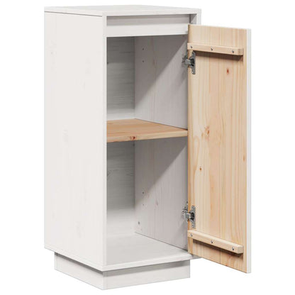 Sideboard White 31.5x34x75 cm Solid Wood Pine