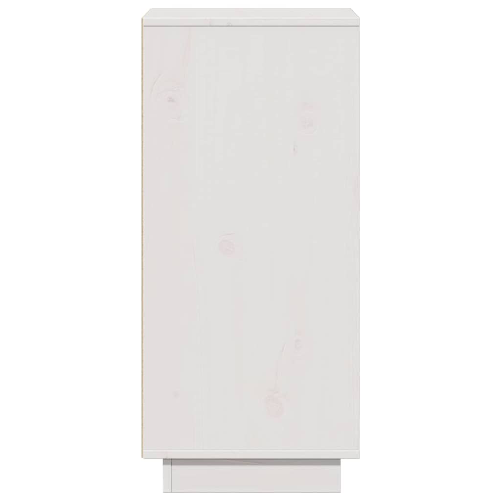 Sideboard White 31.5x34x75 cm Solid Wood Pine