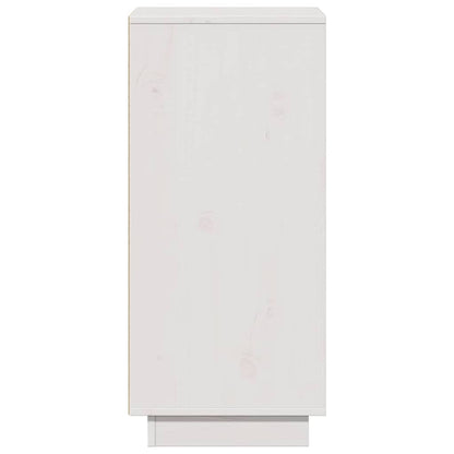 Sideboard White 31.5x34x75 cm Solid Wood Pine