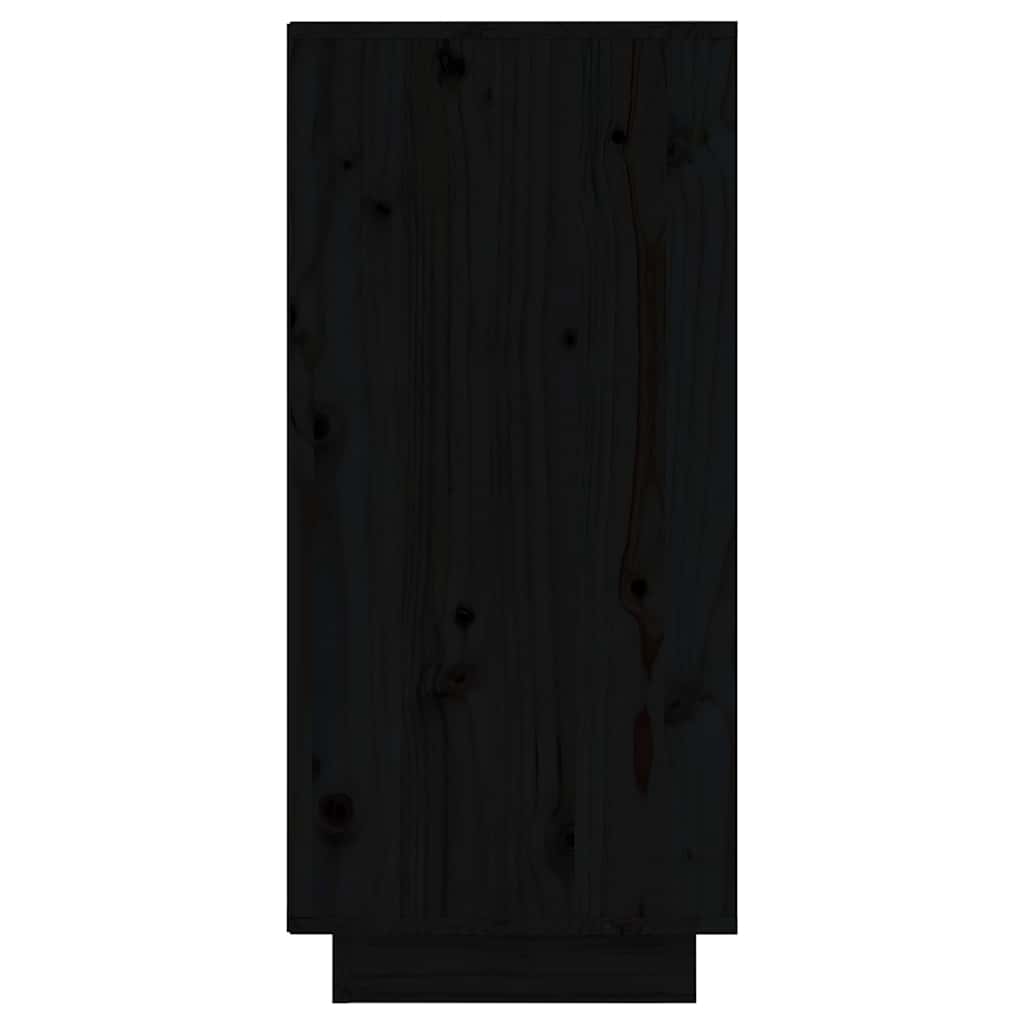 Sideboard | Set of 2 | Black | Solid pine wood, MDF | Standard