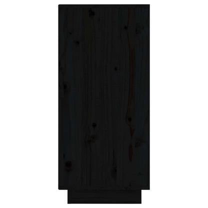 Sideboard | Set of 2 | Black | Solid pine wood, MDF | Standard