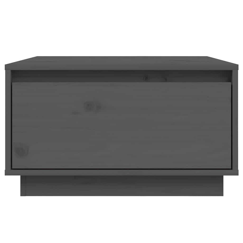 Coffee Table Grey 55x56x32 cm Solid Wood Pine