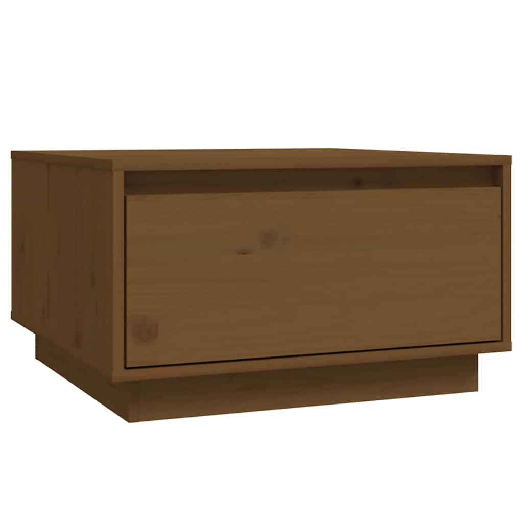 Coffee Table Honey Brown 55x56x32 cm Solid Wood Pine