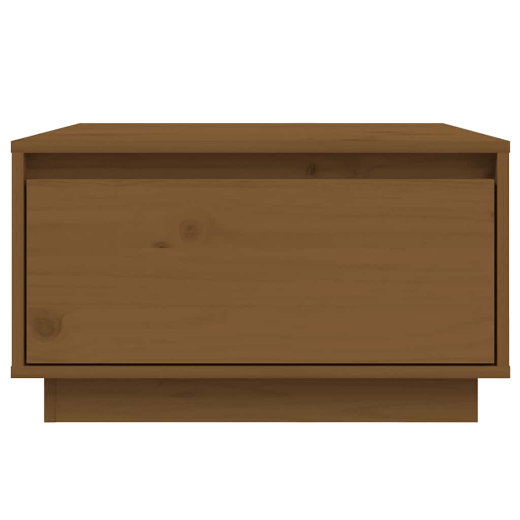 Coffee Table Honey Brown 55x56x32 cm Solid Wood Pine