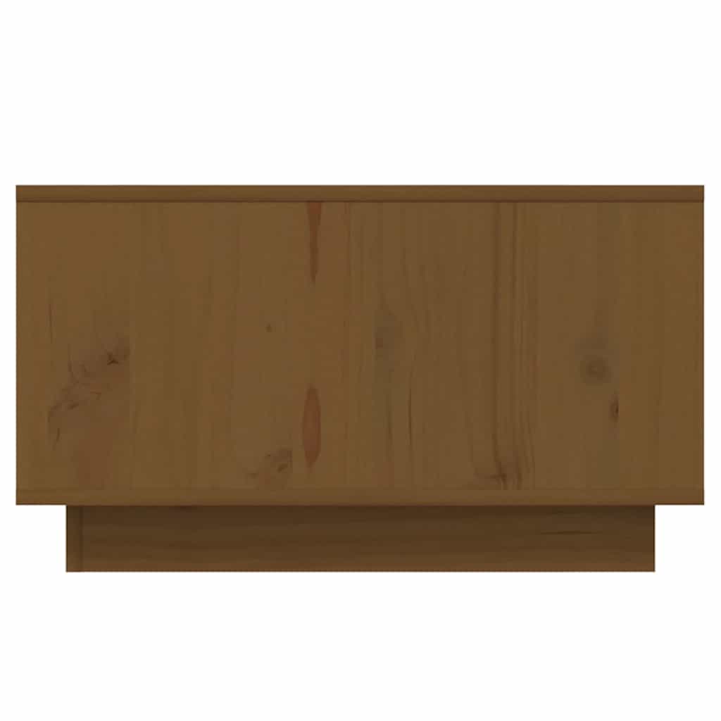 Coffee Table Honey Brown 55x56x32 cm Solid Wood Pine