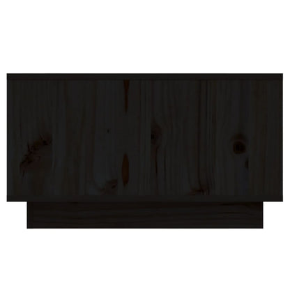 Coffee Table Black 55x56x32 cm Solid Wood Pine