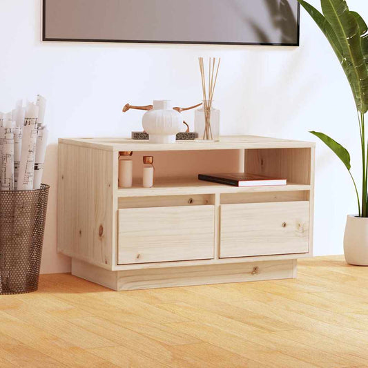TV Cabinet | Natural Wood | Solid Pine Wood | Compact | TV Cabinet