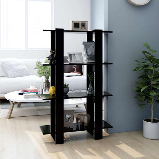 Book Cabinet | Black | Engineered Wood | Medium | Book Storage