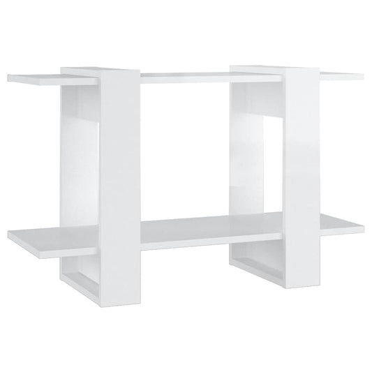 Book Cabinet | High gloss white | Engineered wood | Small | Book Cabinet