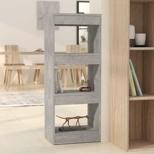 Book Cabinet | Concrete grey | Engineered wood | Compact | Book Cabinet