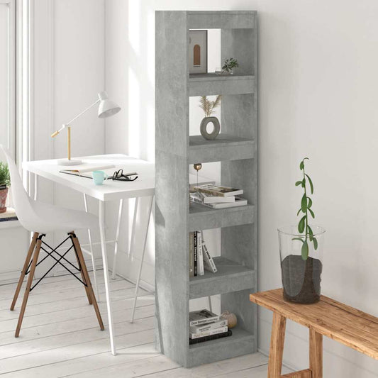 Bookcase | Concrete grey | Engineered wood