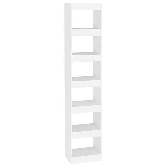 Book Cabinet | White | Engineered Wood | 40x30x198 cm