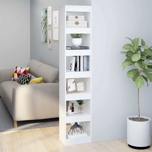 Book Cabinet | White | Engineered Wood | 40x30x198 cm