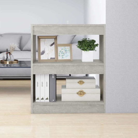 Book Cabinet | Concrete Grey | Engineered wood | Medium | Book Cabinet
