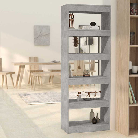 Book Cabinet | Concrete grey | Engineered wood | Medium | Book Cabinet