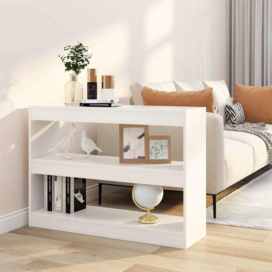 Book Cabinet | White | Engineered wood | 100 cm x 30 cm x 72 cm