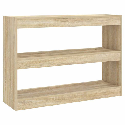 Bookcase | Sonoma oak | Engineered wood | 100 x 30 x 72 cm | Storage