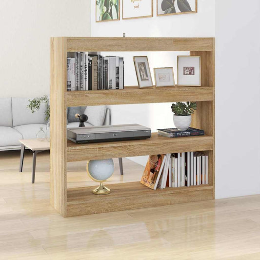 Book Cabinet | Sonoma Oak | Engineered Wood | Medium | Book Cabinet
