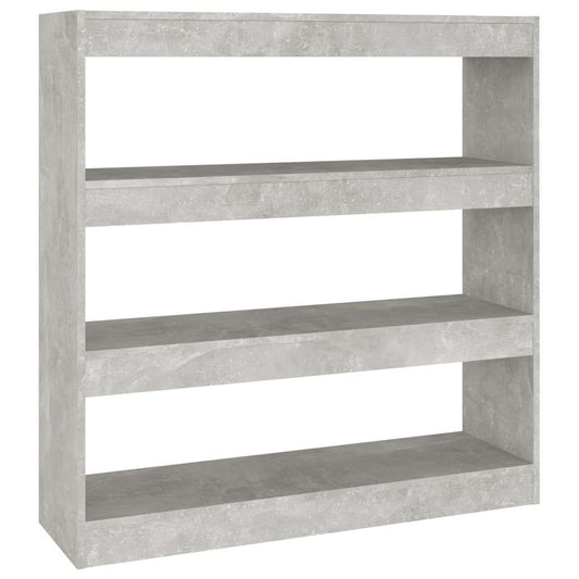 Book Cabinet | Concrete Grey | Engineered Wood | Medium | Book Cabinet