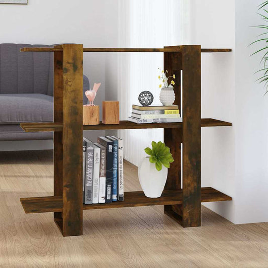 Book Cabinet | Smoked Oak | Engineered wood | 100 cm wide, 87 cm high