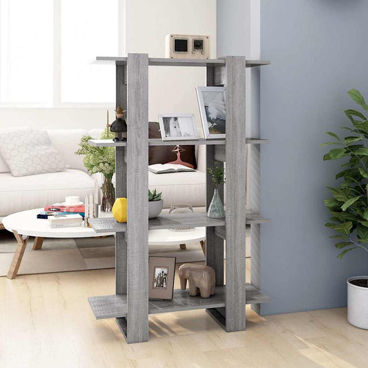 Book Cabinet | Grey Sonoma | Engineered Wood | Medium | Book Cabinet