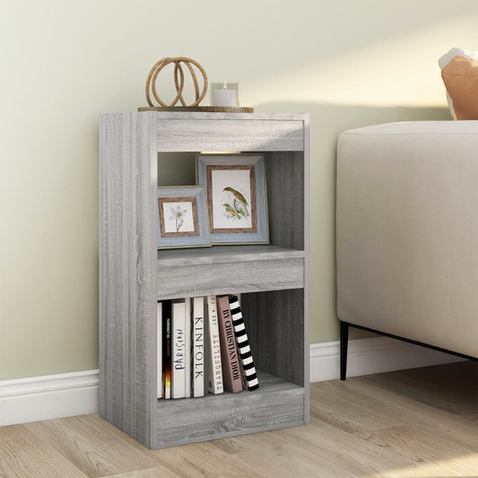 Book Cabinet | Grey sonoma | Engineered wood | Medium | Book Cabinet