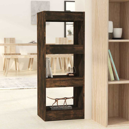 Book Cabinet | Smoked Oak | Engineered Wood | Medium | Book Cabinet