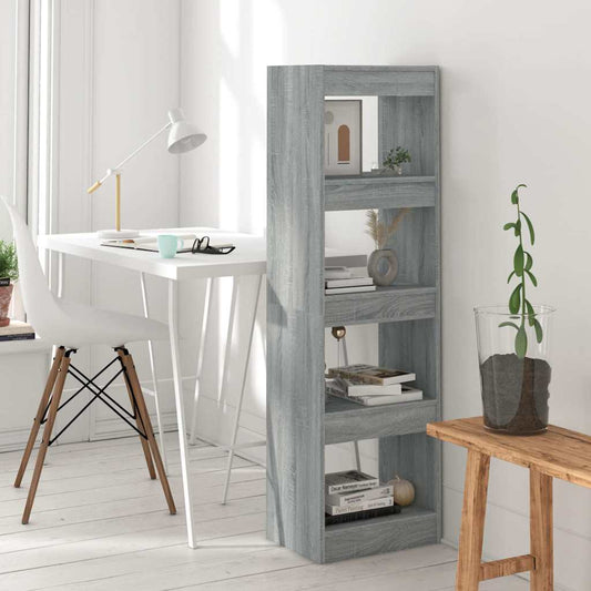 Book Cabinet | Grey Sonoma | Engineered Wood | Medium | Book Cabinet