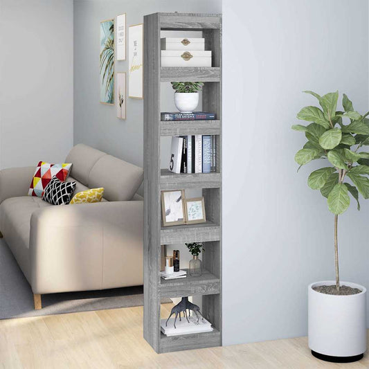 Book Cabinet | Grey Sonoma | Engineered wood | Tall | Book Cabinet